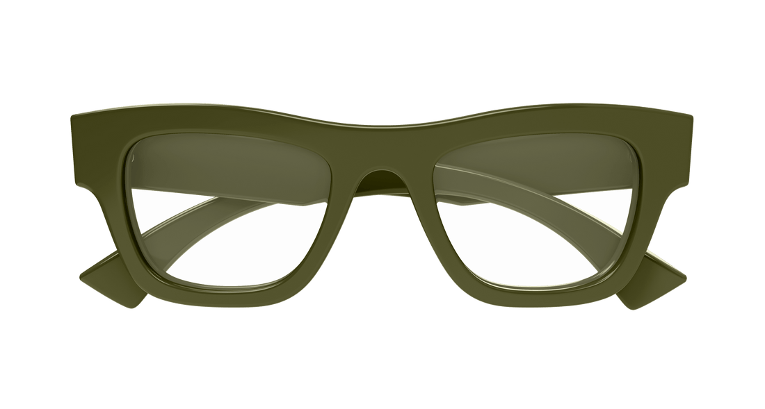 Occhiali da vista gucci gg1840o 008 verde square masculino taglia 51mm - Vista dettagliata