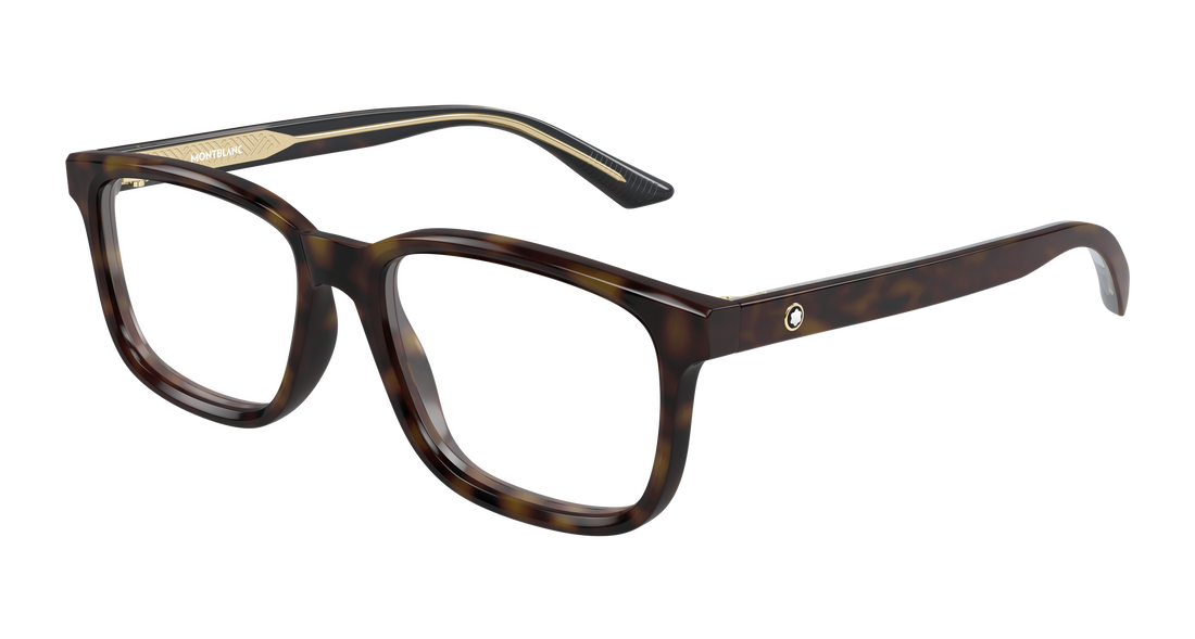 Occhiali da vista montblanc mb0452o 003 havana rectangular / squared masculino taglia 55mm - Vista principale