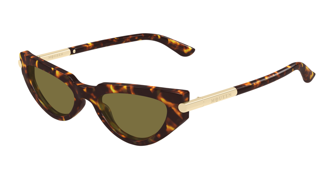 Occhiali da sole alexander mcqueen am0520s 003 havana cat eye femenino taglia 51mm - Vista principale