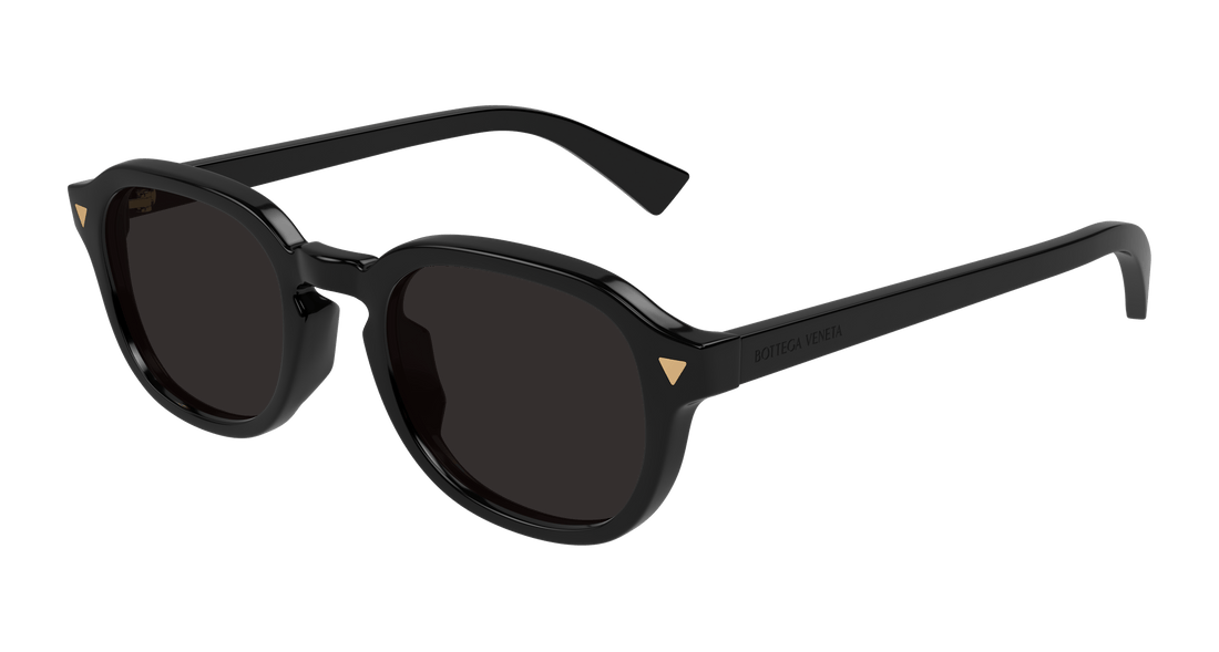 Óculos de sol bottega veneta bv1364s 001 negro round masculino tamanho 49mm - Vista principal