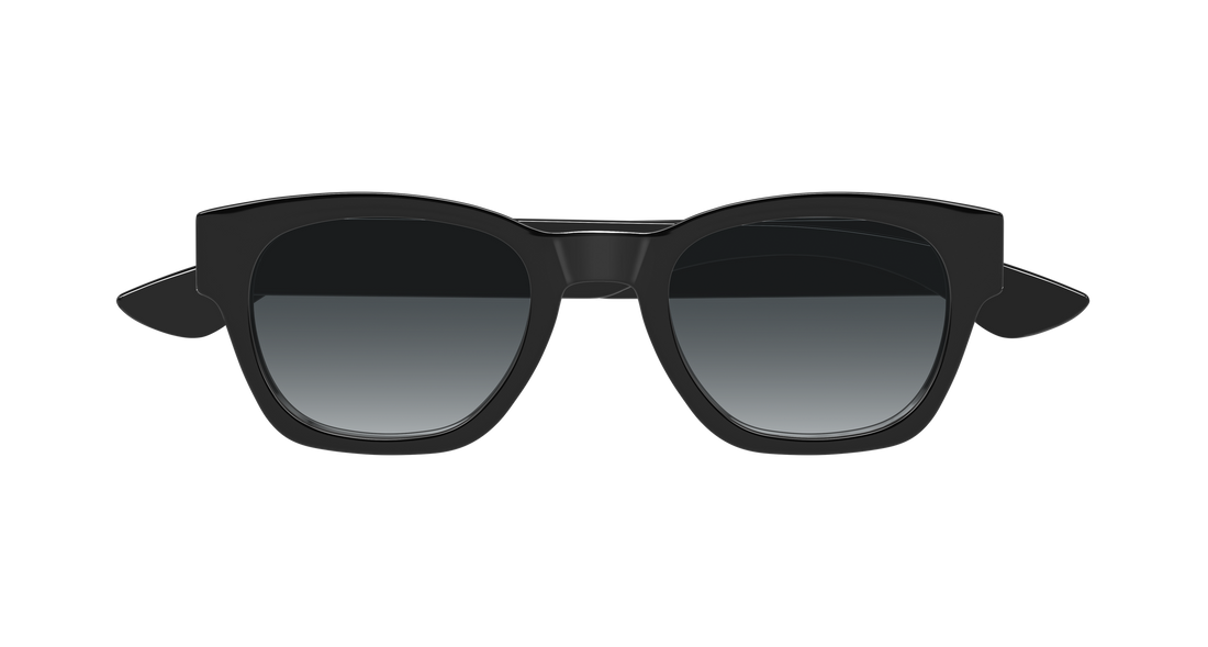 Sonnenbrillen alexander mcqueen am0530s 001 negro round/oval/panthos masculino größe 49mm - Detailansicht