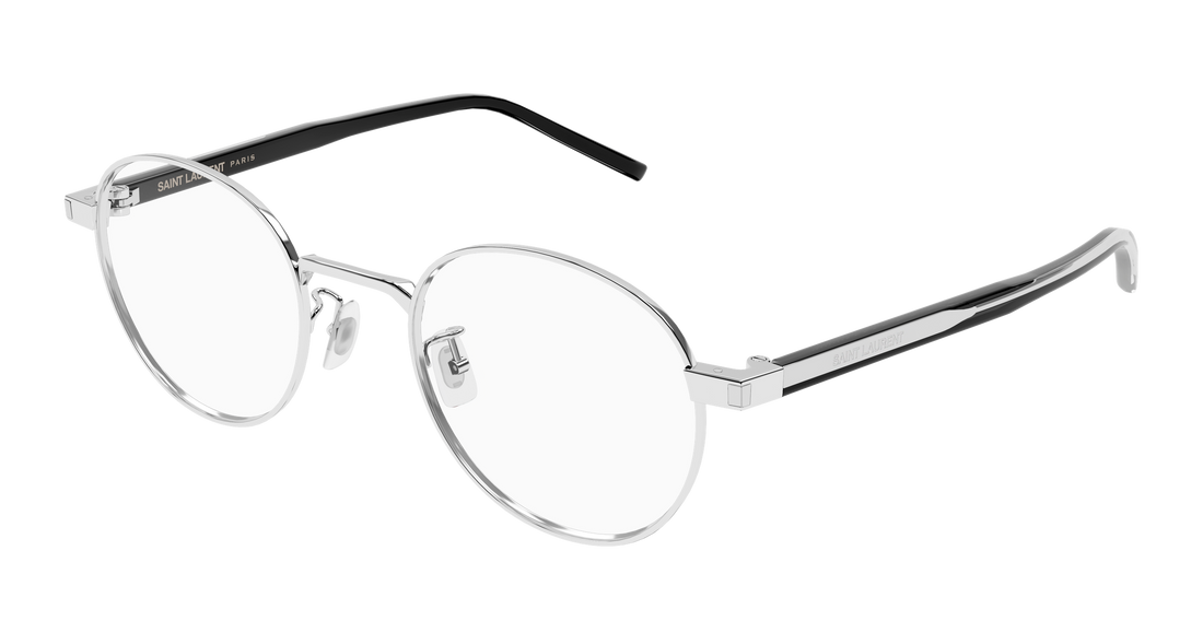 Óculos graduados saint laurent sl 848/j 002 plateado round/oval/panthos unisex tamanho 49mm - Vista principal