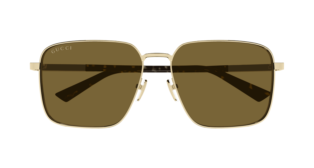 Óculos de sol gucci gg1965sk 003 dorado rectangular / squared masculino tamanho 60mm - Vista de detalhe