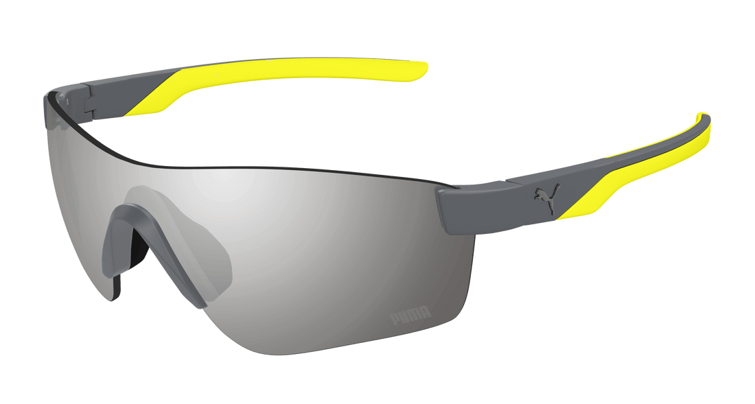 Sunglasses puma pu0481s 005 gris mask masculino size 99mm - Main view