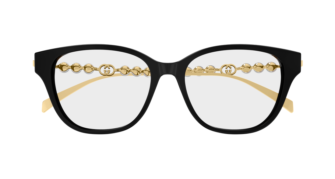 Occhiali da vista gucci gg1972oa 001 negro round/oval/panthos femenino taglia 54mm - Vista dettagliata