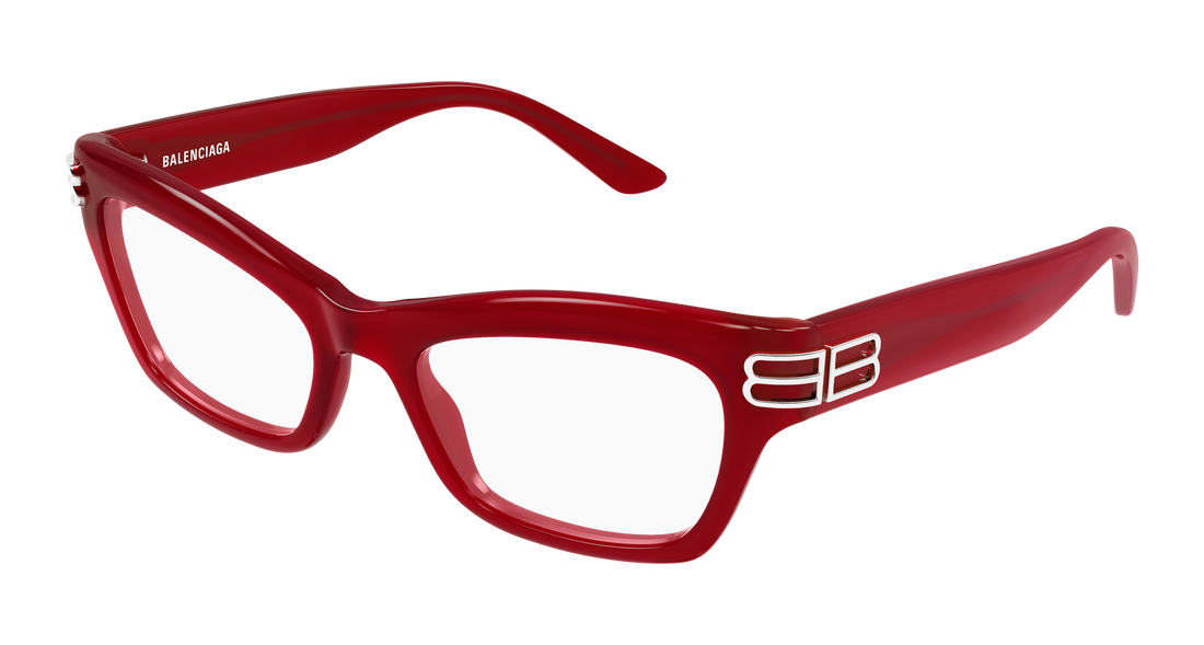Gafas graduadas balenciaga bb0435o 005 rojo cat eye femenino talla 54mm - Vista principal