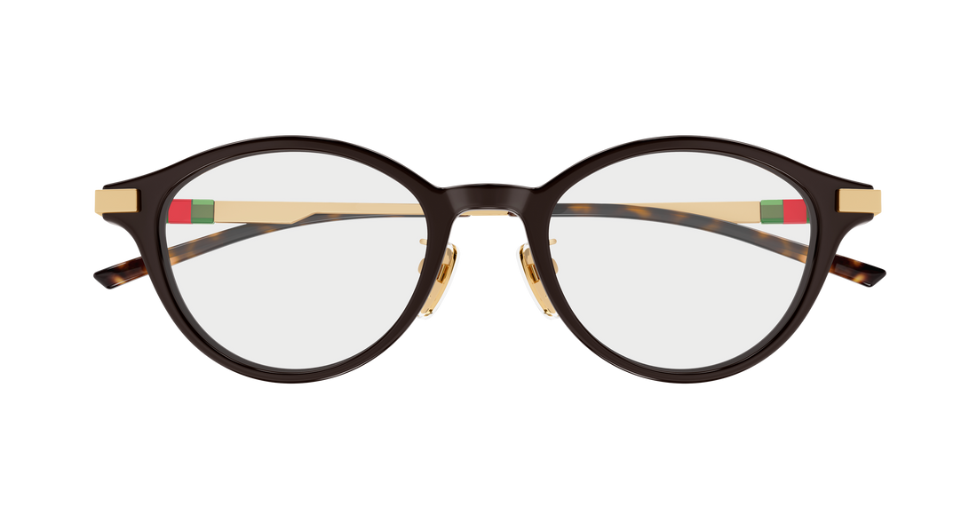 Brillen gucci gg2000oj 002 marron round/oval/panthos femenino größe 48mm - Detailansicht