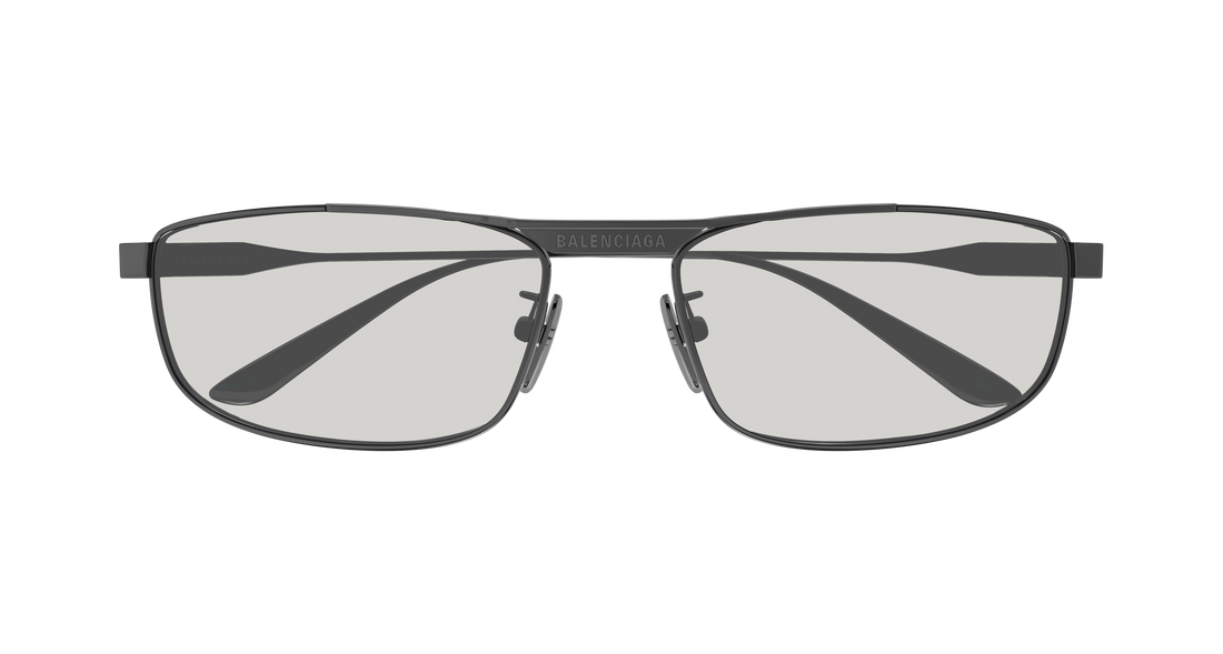 Lunettes de soleil balenciaga bb0451s 006 gris rectangular / squared unisex taille 61mm - Vue détaillée