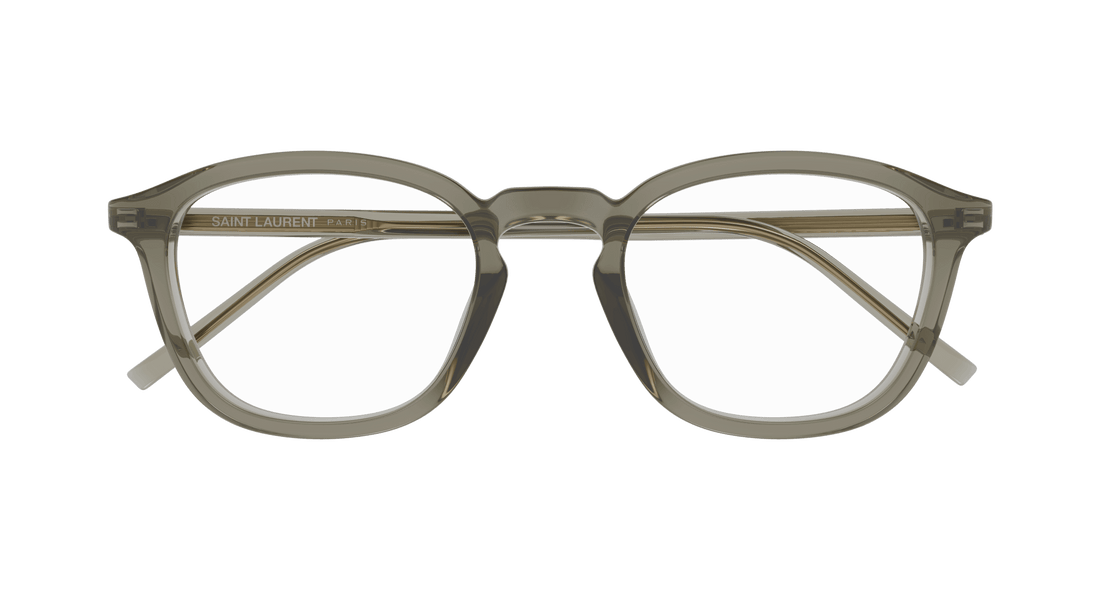 Brillen saint laurent sl 793/j 003 marron round unisex größe 49mm - Detailansicht