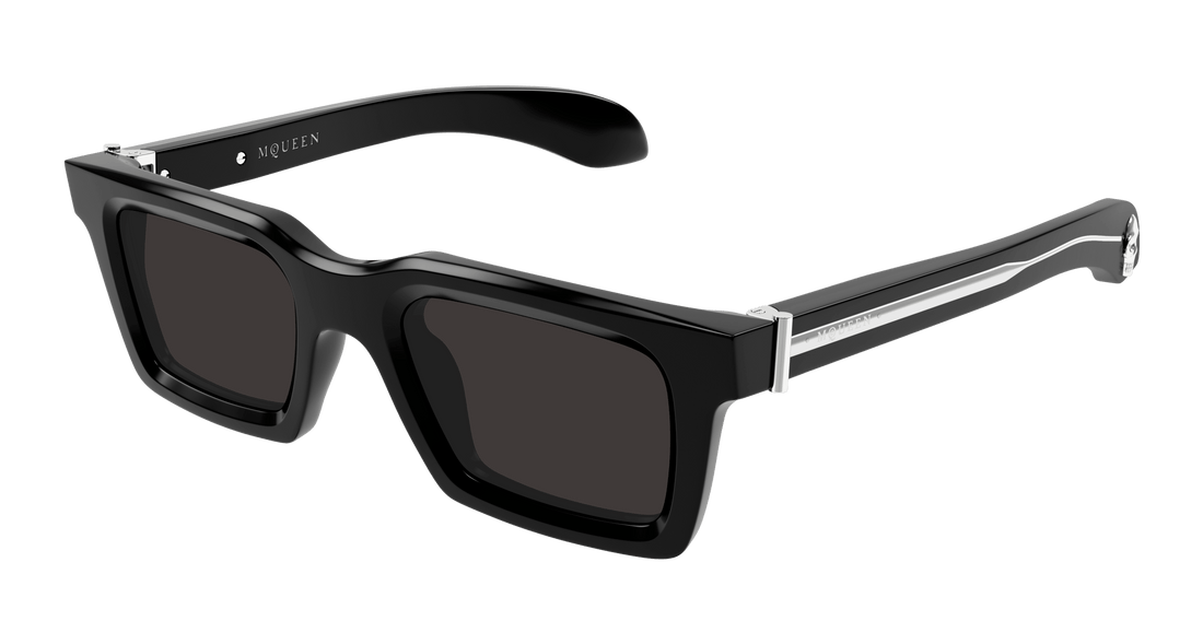 Sonnenbrillen alexander mcqueen am0506s 001 negro square masculino größe 50mm - Hauptansicht