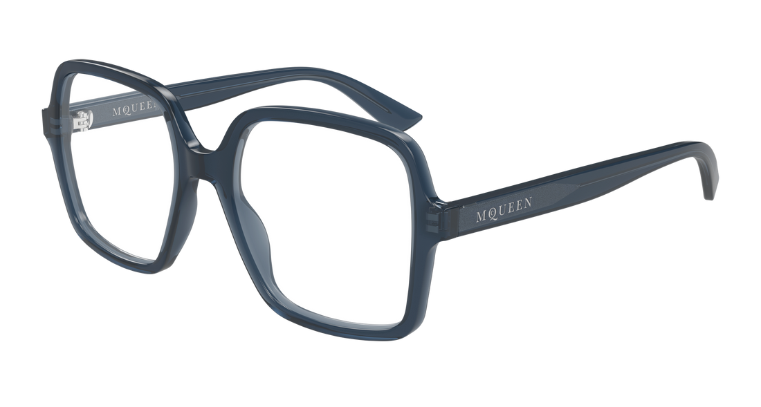 Brillen alexander mcqueen am0538o 003 gris rectangular / squared femenino größe 52mm - Hauptansicht