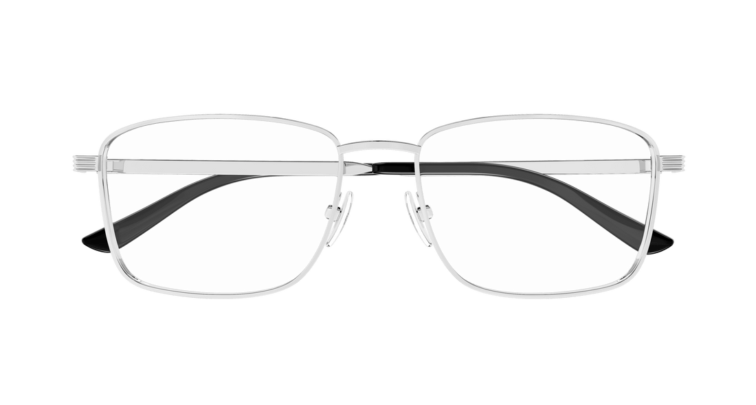 Brillen gucci gg1882o 001 plateado square masculino größe 54mm - Detailansicht