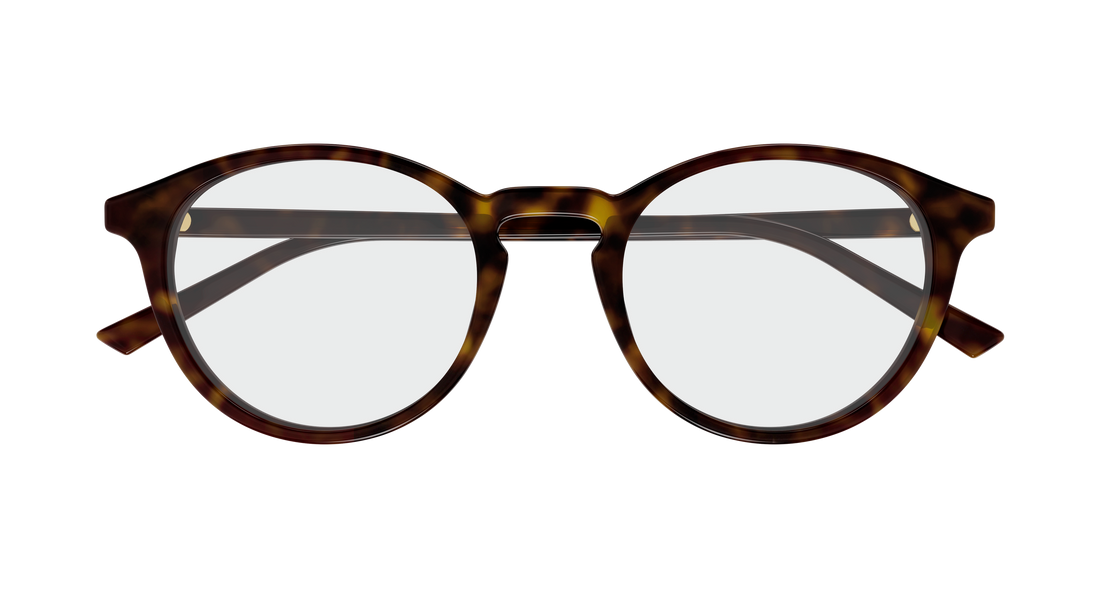 Occhiali da vista gucci gg1998o 002 havana round/oval/panthos masculino taglia 49mm - Vista dettagliata