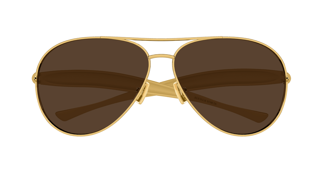 Sunglasses bottega veneta bv1305s 007 dorado pilot unisex size 64mm - Detailed view