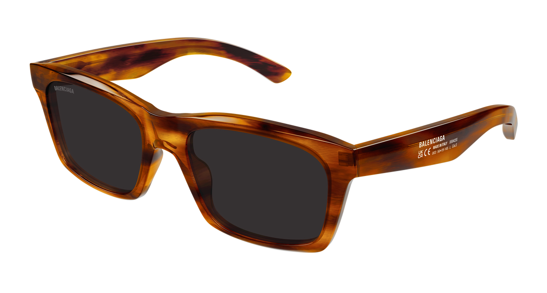 Sunglasses balenciaga bb0423s 003 marron rectangular / squared masculino size 56mm - Main view