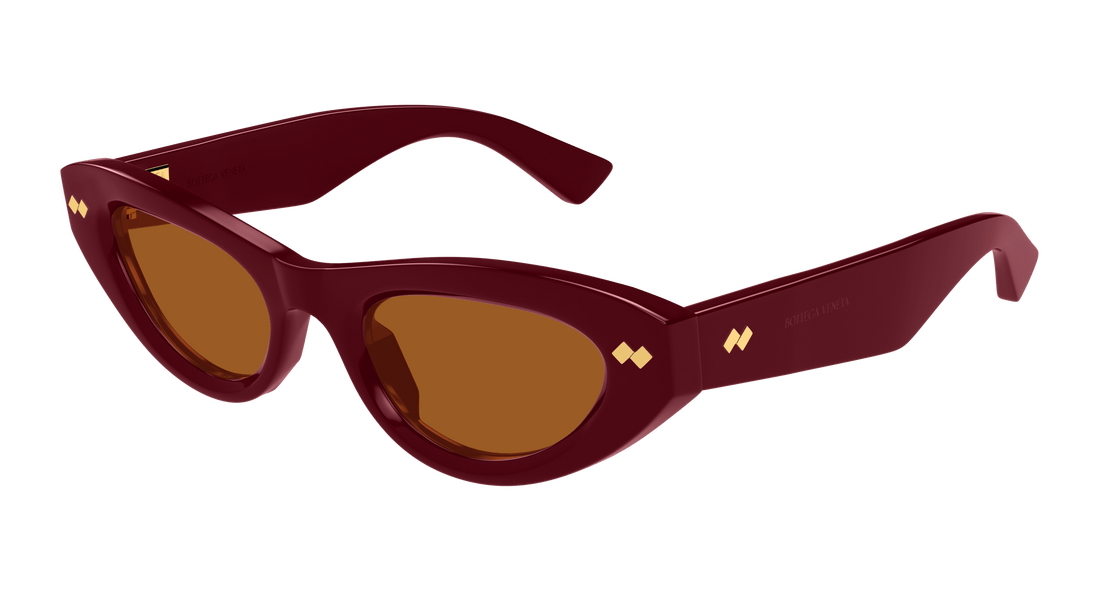 Óculos de sol bottega veneta bv1350s 005 burdeos cat eye femenino tamanho 50mm - Vista principal