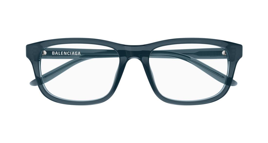 Gafas graduadas balenciaga bb0442oa 007 azul rectangular / squared unisex talla 55mm - Vista de detalle