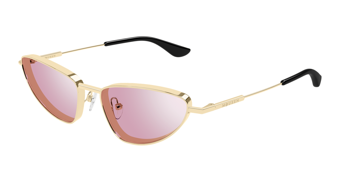 Gafas de sol alexander mcqueen am0522s 004 dorado cat eye femenino talla 56mm - Vista principal
