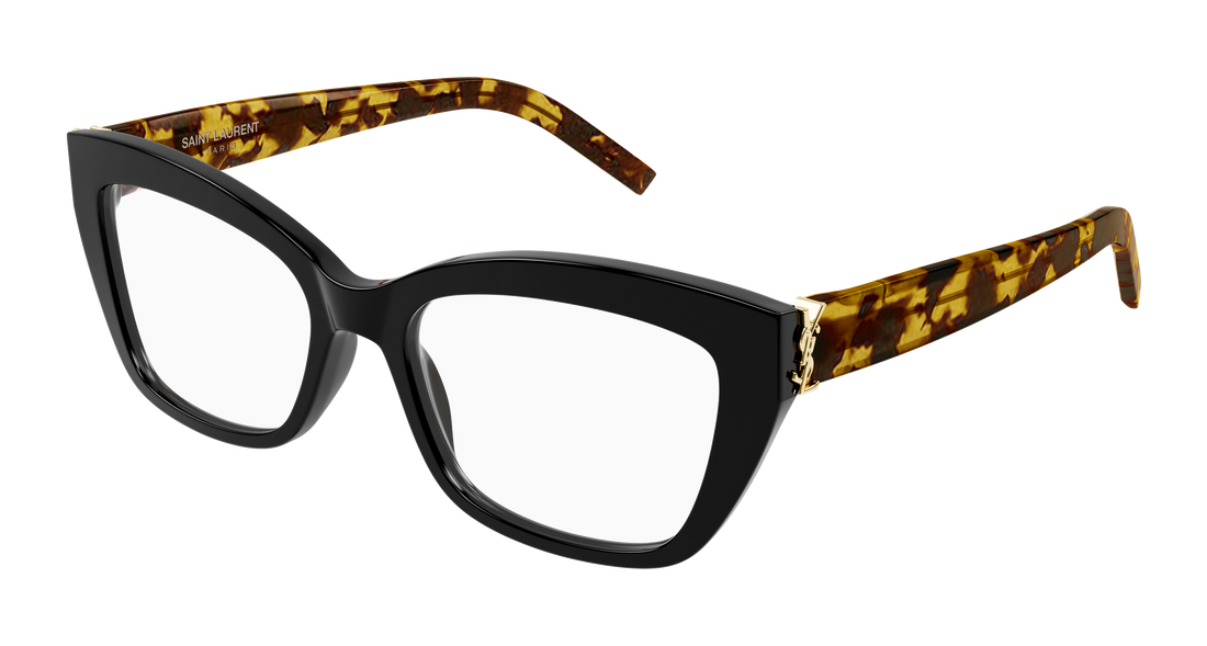Óculos graduados saint laurent sl m117 007 negro cat eye femenino tamanho 53mm - Vista principal