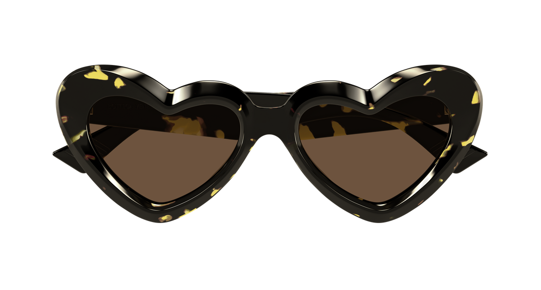 Óculos de sol bottega veneta bv1432s 002 havana cat eye femenino tamanho 55mm - Vista de detalhe