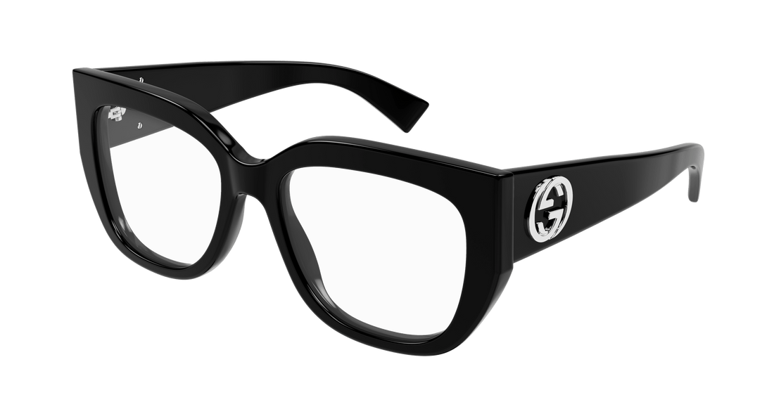 Óculos graduados gucci gg1846o 001 negro butterfly femenino tamanho 54mm - Vista principal