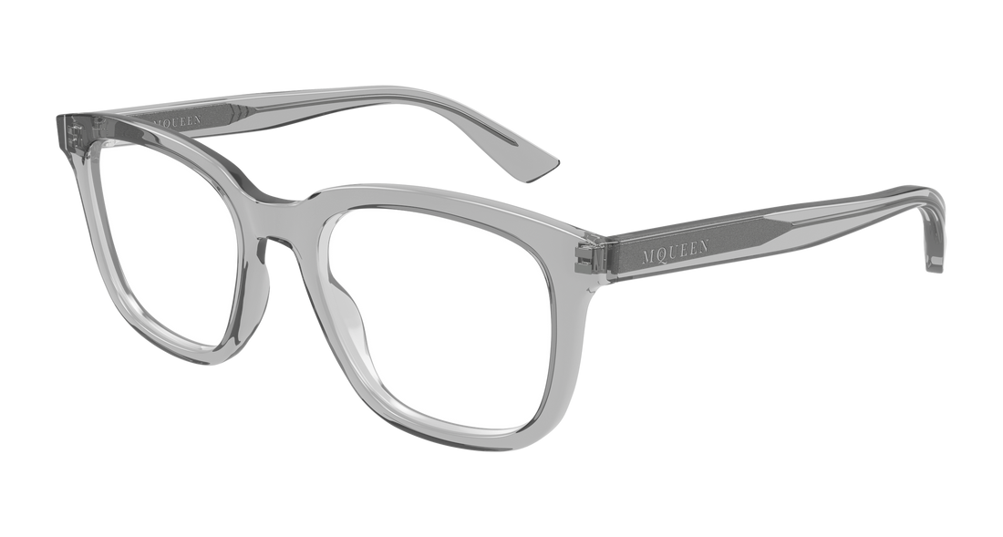 Brillen alexander mcqueen am0539o 006 gris rectangular / squared femenino größe 52mm - Hauptansicht