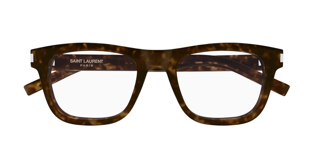 Brillen saint laurent sl 819 opt 002 havana rectangular / squared unisex größe 52mm - Detailansicht