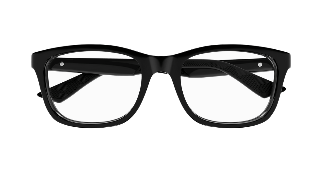 Occhiali da vista montblanc mb0401o 001 negro square masculino taglia 55mm - Vista dettagliata