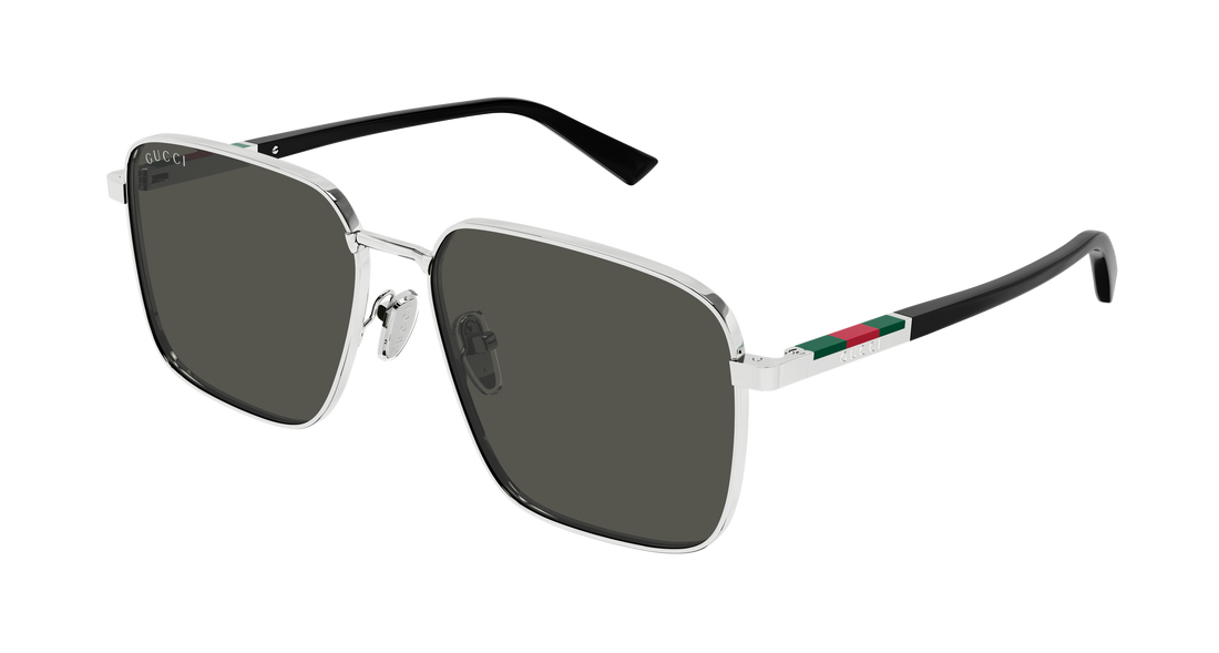 Sunčane naočale gucci gg1965sk 001 plateado rectangular / squared masculino veličina 60mm - Glavni prikaz