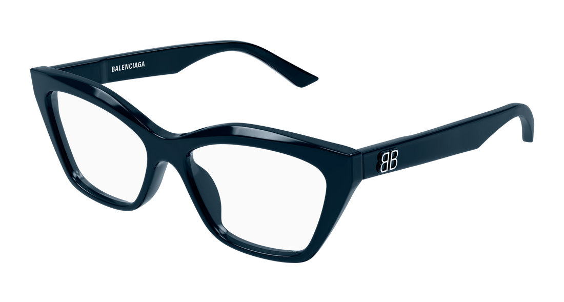 Gafas graduadas balenciaga bb0342o 009 azul cat eye femenino talla 55mm - Vista principal