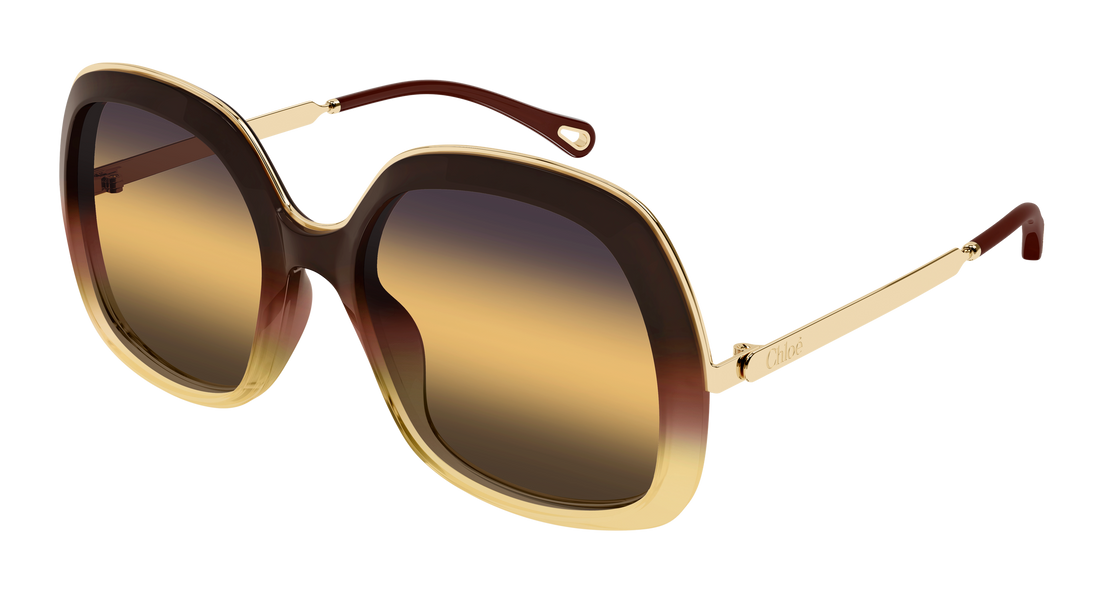 Sunglasses chloé ch0327s 003 marron rectangular / squared femenino size 56mm - Main view
