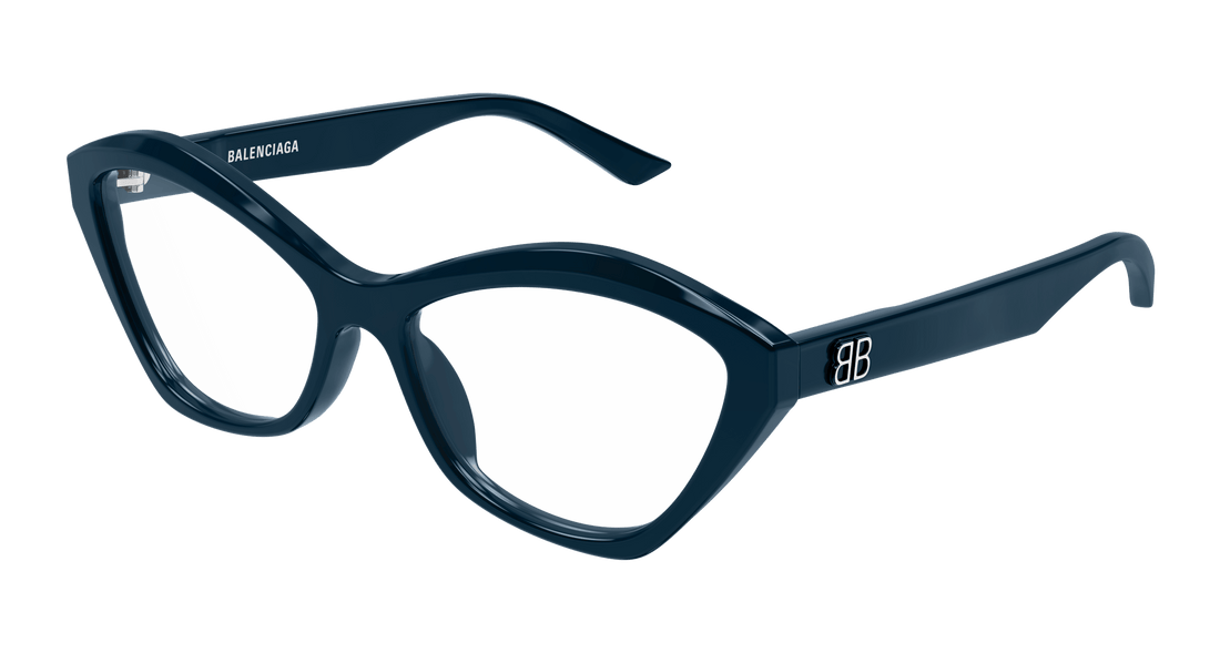 Occhiali da vista balenciaga bb0341o 005 azul cat eye femenino taglia 58mm - Vista principale