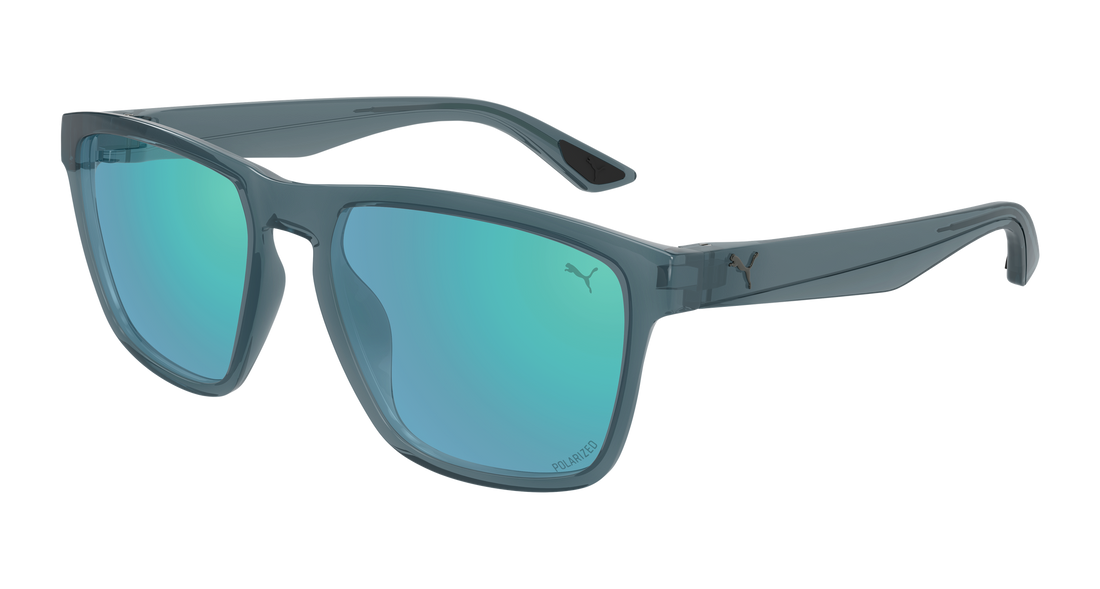 Sunglasses puma pu0505s 005 azul rectangular / squared masculino size 57mm - Main view