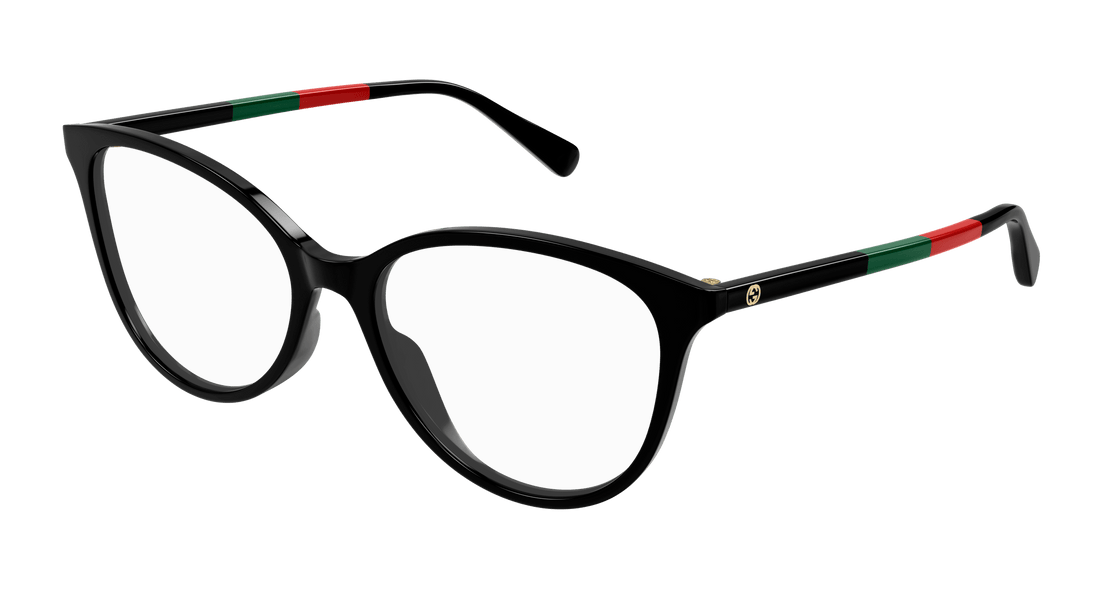 Brillen gucci gg1359o 005 negro cat eye femenino größe 54mm - Hauptansicht
