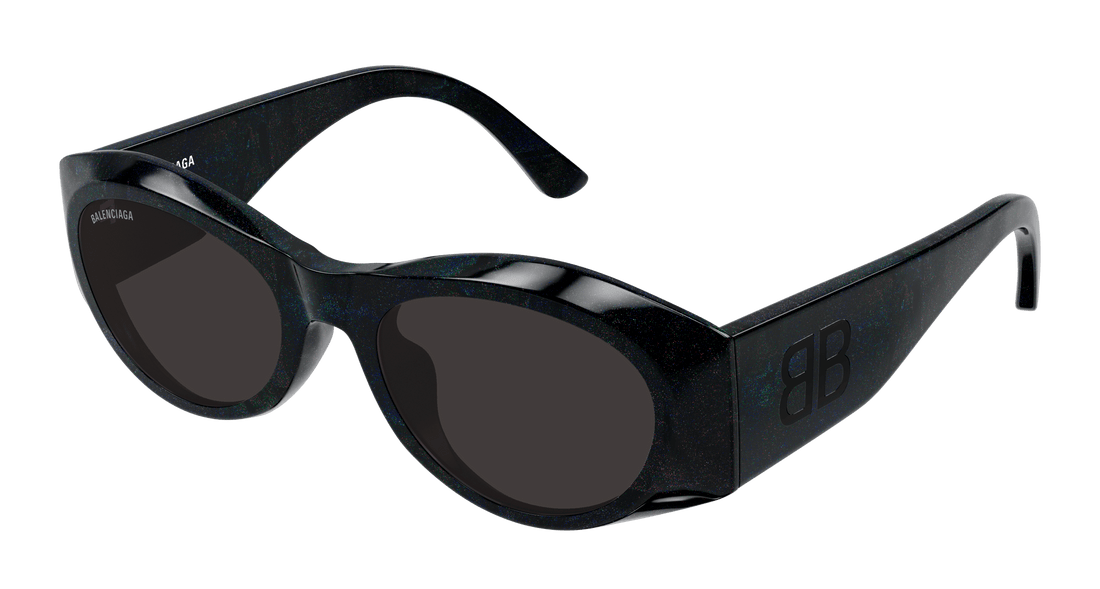 Sunglasses balenciaga bb0396sk 003 negro round femenino size 55mm - Main view