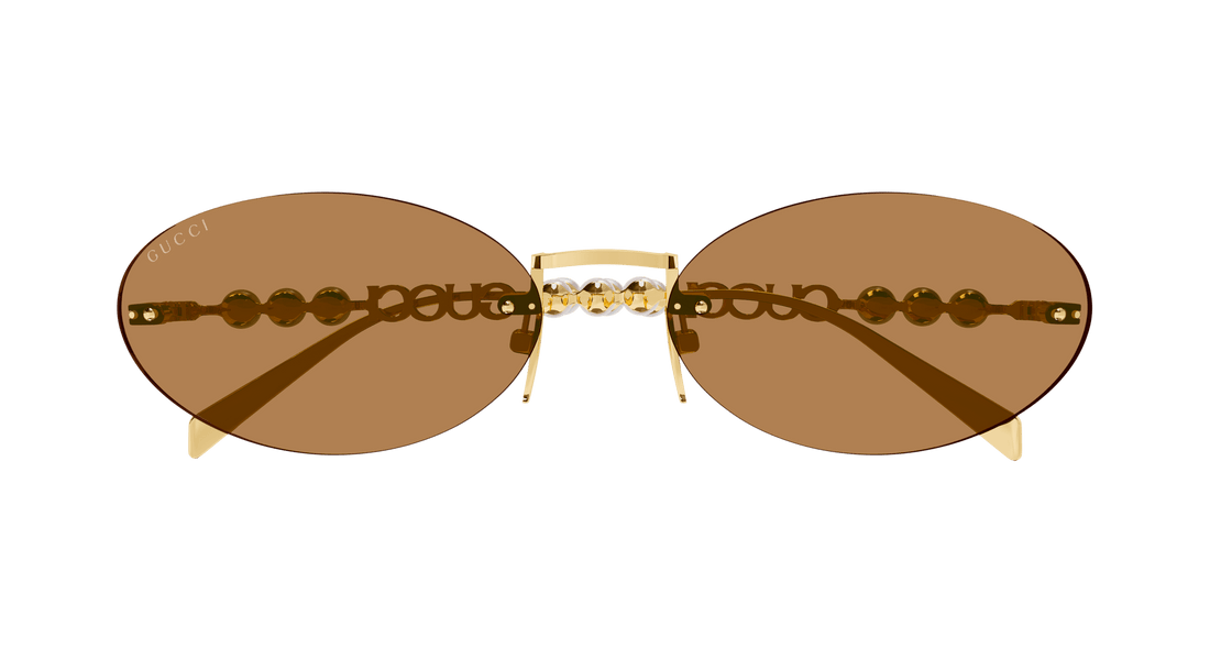 Sunglasses gucci gg1922s 003 dorado round femenino size 62mm - Detailed view