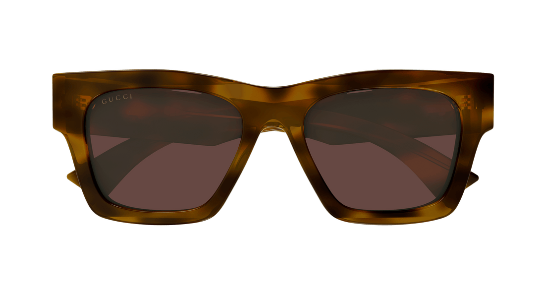 Óculos de sol gucci gg1835s 002 havana square femenino tamanho 52mm - Vista de detalhe