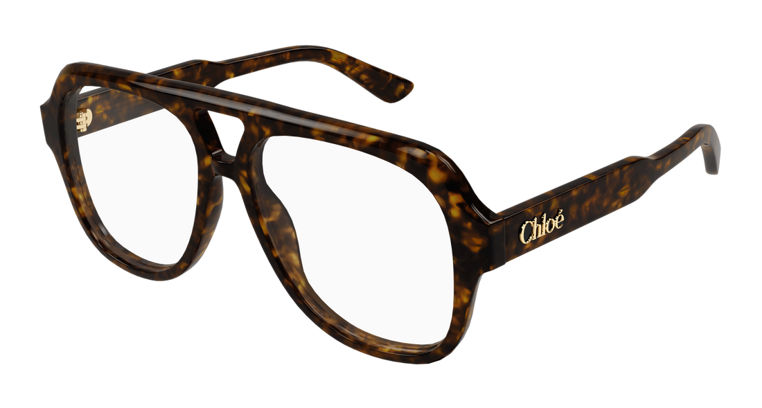 Brillen chloé ch0339o 002 havana pilot/navigator femenino größe 56mm - Hauptansicht