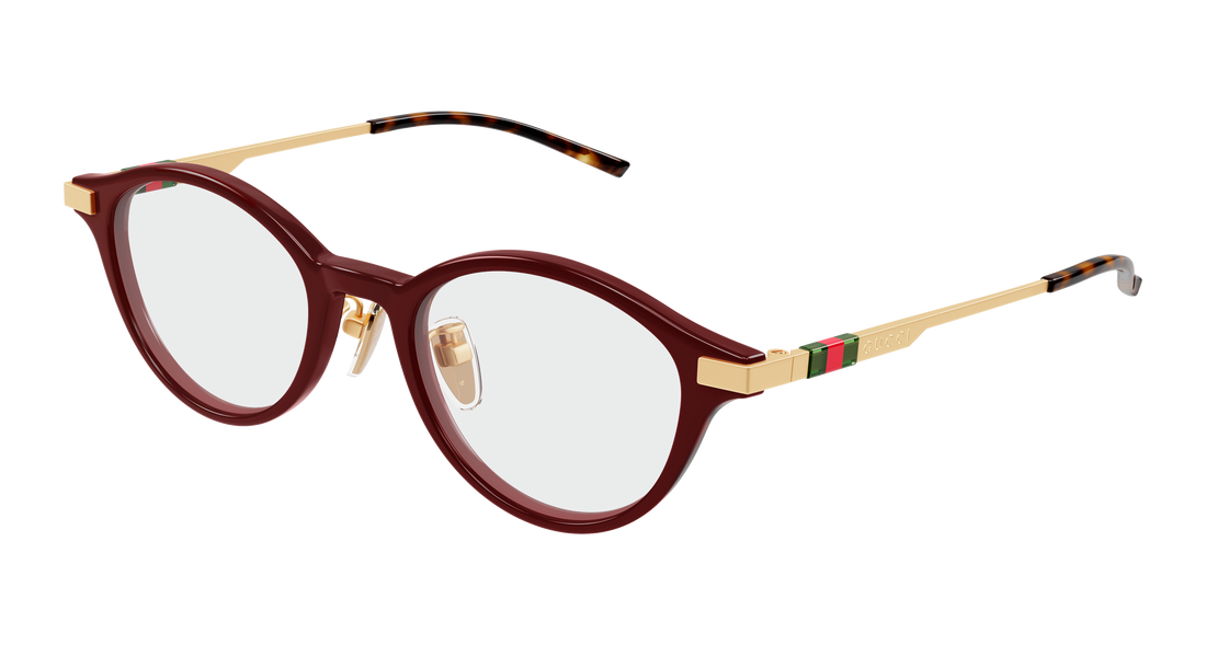 Occhiali da vista gucci gg2000oj 003 burdeos round/oval/panthos femenino taglia 48mm - Vista principale