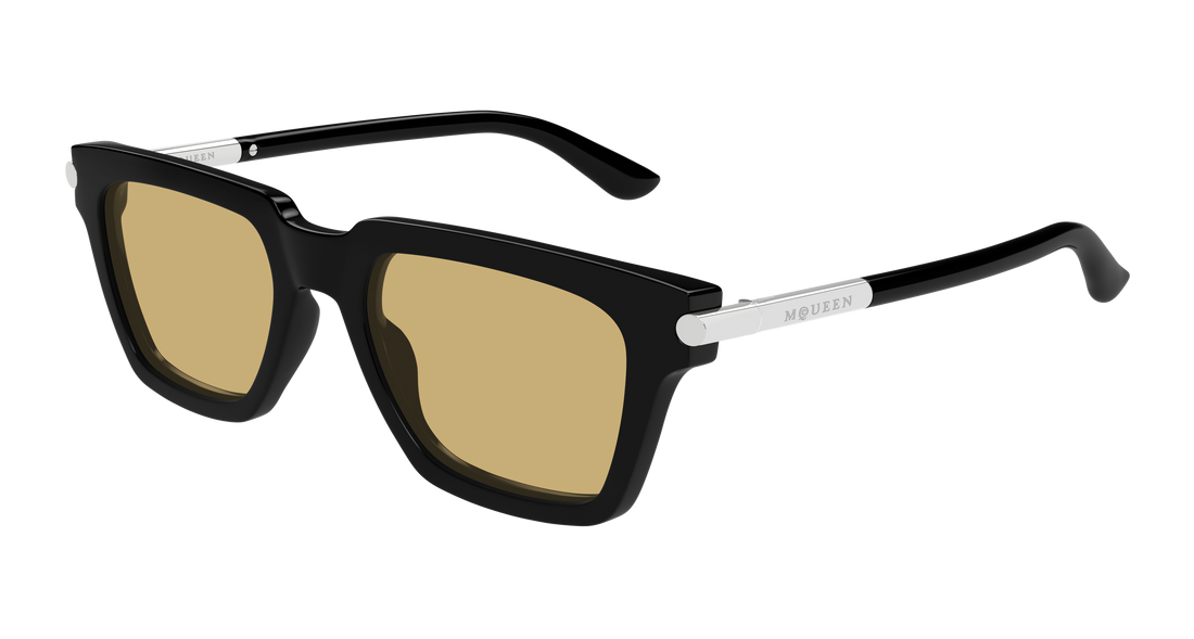 Gafas de sol alexander mcqueen am0519s 003 negro rectangular / squared masculino talla 52mm - Vista principal
