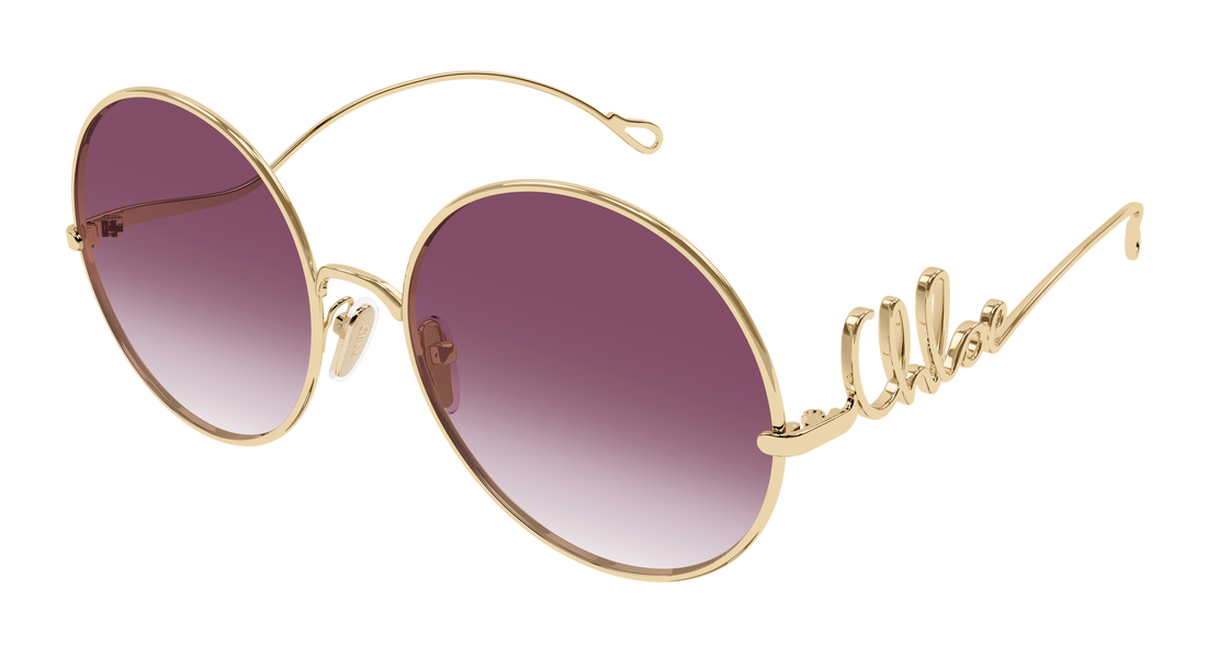 Sunčane naočale chloé ch0329s 003 dorado round/oval/panthos femenino veličina 60mm - Glavni prikaz