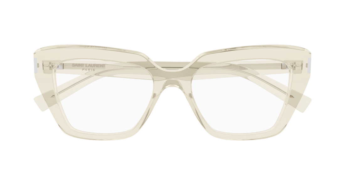 Brillen saint laurent sl 829 004 amarillo cat eye femenino größe 54mm - Detailansicht