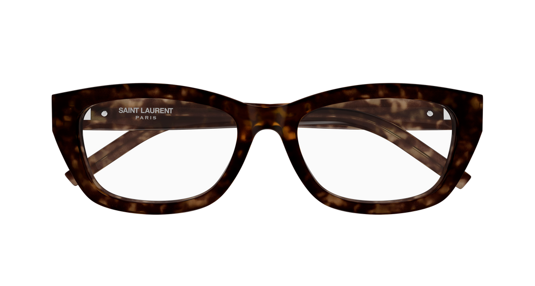 Prescription glasses saint laurent sl m153 opt 002 havana cat eye femenino size 55mm - Detailed view