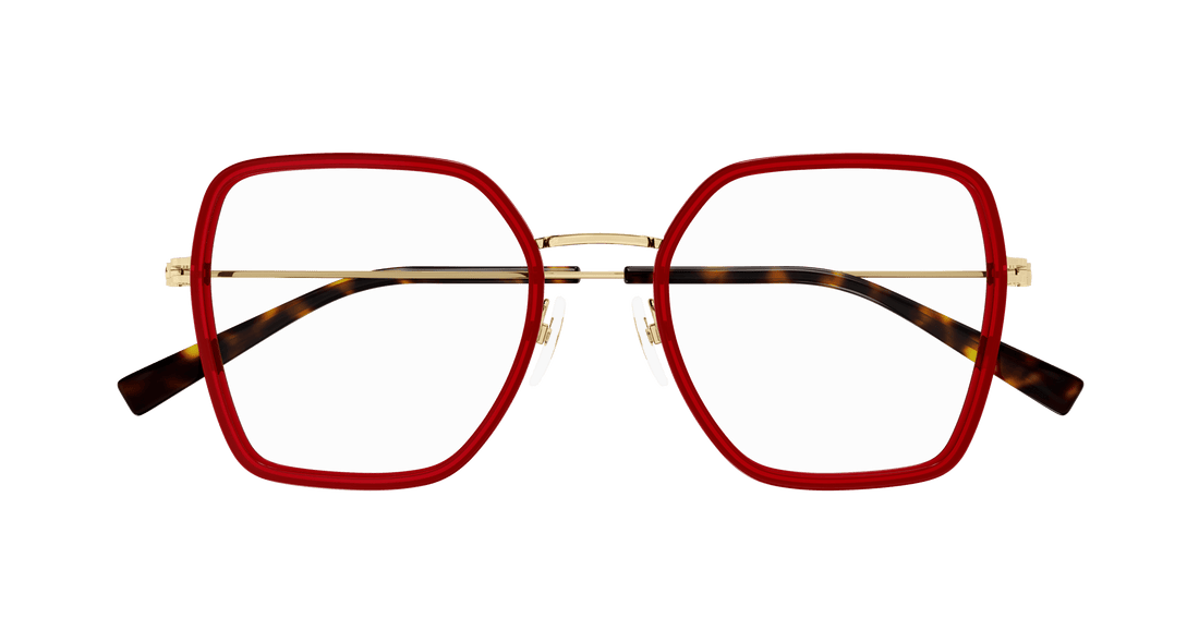 Brillen gucci gg1850o 004 burdeos square femenino größe 51mm - Detailansicht