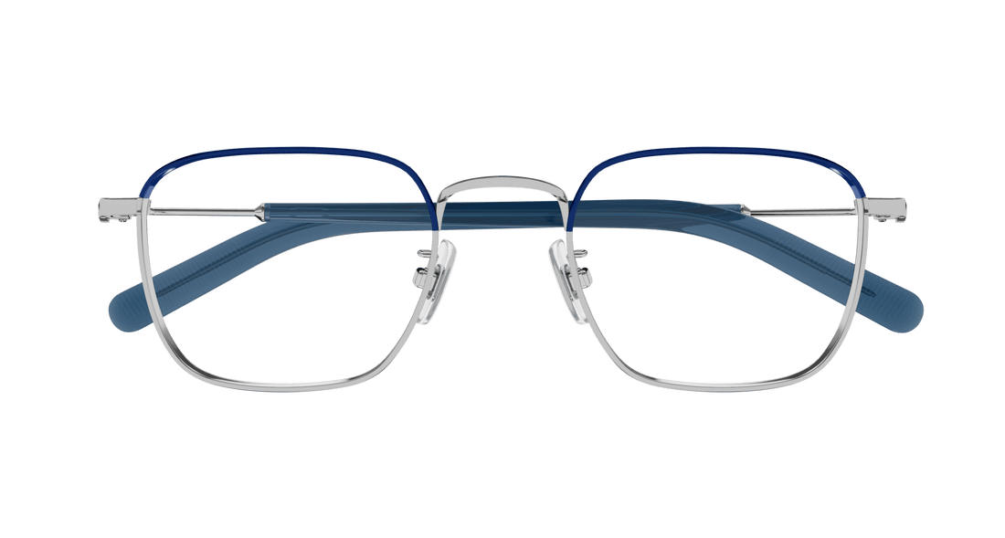 Occhiali da vista montblanc mb0389o 004 plateado square masculino taglia 50mm - Vista dettagliata