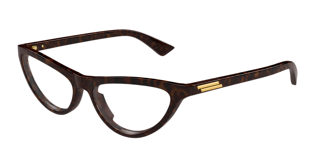 Occhiali da vista bottega veneta bv1416o 002 havana cat eye femenino taglia 55mm - Vista principale