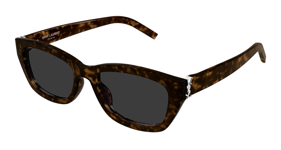 Sunglasses saint laurent sl m153 002 havana rectangular / squared femenino size 55mm - Main view