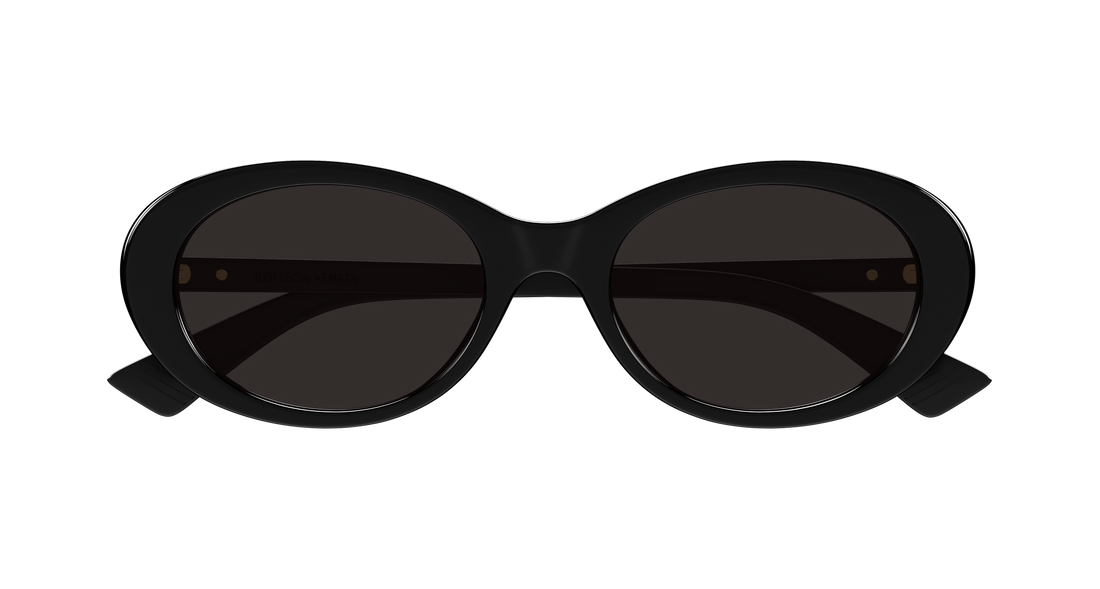 Occhiali da sole bottega veneta bv1415sk 001 negro round/oval/panthos femenino taglia 54mm - Vista dettagliata