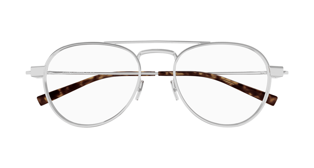Brillen saint laurent sl 708 opt 002 plateado round unisex größe 54mm - Detailansicht