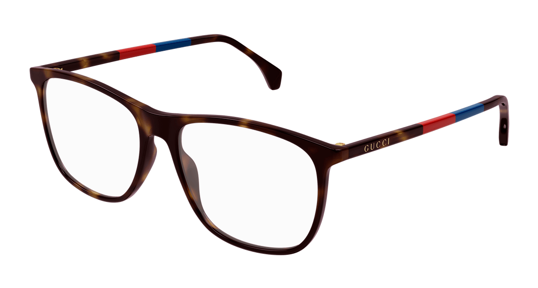 Brillen gucci gg0554o 010 havana square masculino größe 55mm - Hauptansicht